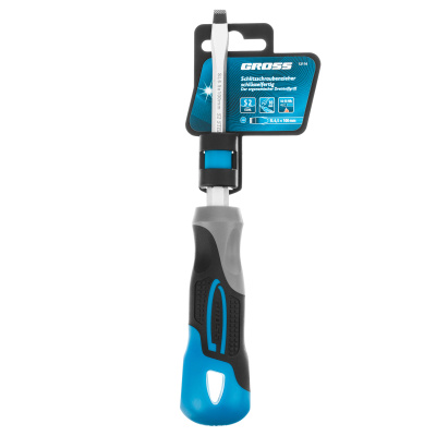 Отвертка SL6.5 x 100 мм, S2, трехкомпонентная рукоятка Gross по ценам производителя в Краснодаре с доставкой по всей России