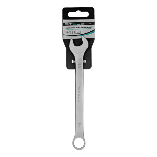 Ключ комбинированный, 14 мм, CrV, матовый хром Stels по ценам производителя в Краснодаре с доставкой по всей России