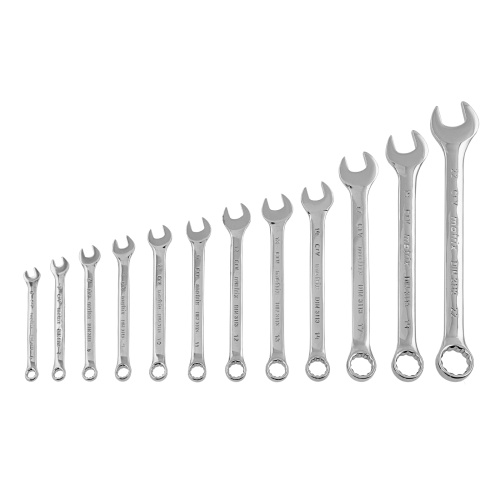 Набор ключей комбинированных, 6-22 мм, 12 шт, CrV, полированный хром Matrix по ценам производителя в Краснодаре с доставкой по всей России