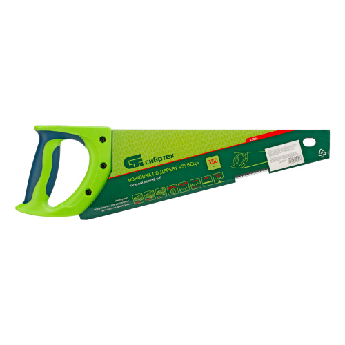 Ножовка по дереву"Зубец" для точных пильных работ, 350 мм, каленый зуб 2D, 14 TPI, двухкомпонентная рукоятка Сибртех по ценам производителя в Краснодаре с доставкой по всей России