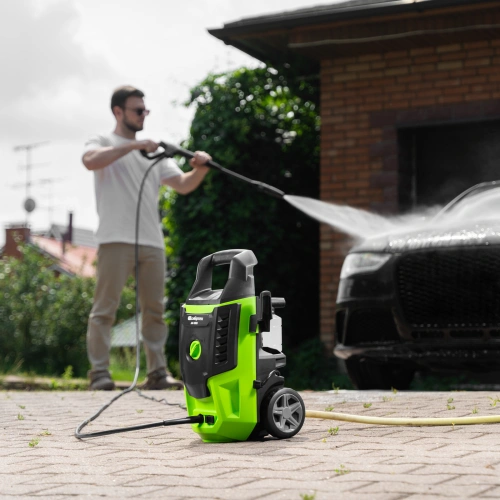 Моечная машина высокого давления АМ-1800, 1800 Вт, 140 бар, 350 л/ч, колесная Сибртех по ценам производителя в Краснодаре с доставкой по всей России