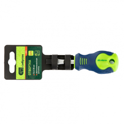 Отвертка, SL6 х 38 мм, CrV, двухкомпонентная рукоятка Сибртех по ценам производителя в Краснодаре с доставкой по всей России