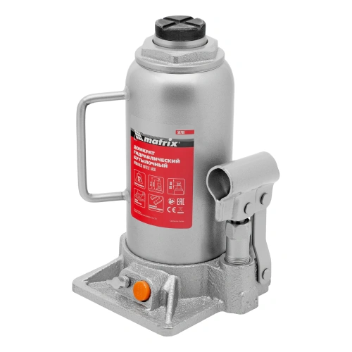 Домкрат гидравлический бутылочный, 12 т, h подъема 230-465 мм Matrix по ценам производителя в Краснодаре с доставкой по всей России