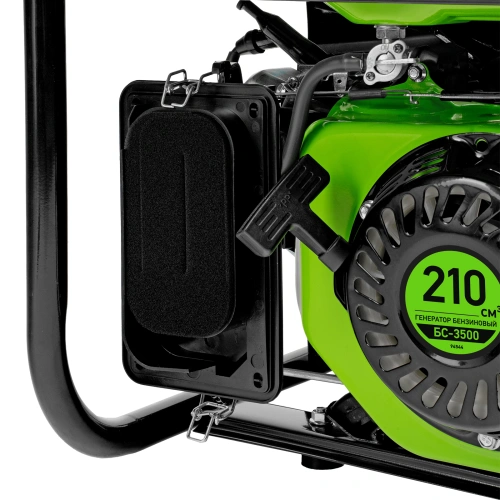 Генератор бензиновый БС-3500, 3.2 кВт, 230В, четырехтактный, 15 л, ручной стартер Сибртех по ценам производителя в Краснодаре с доставкой по всей России