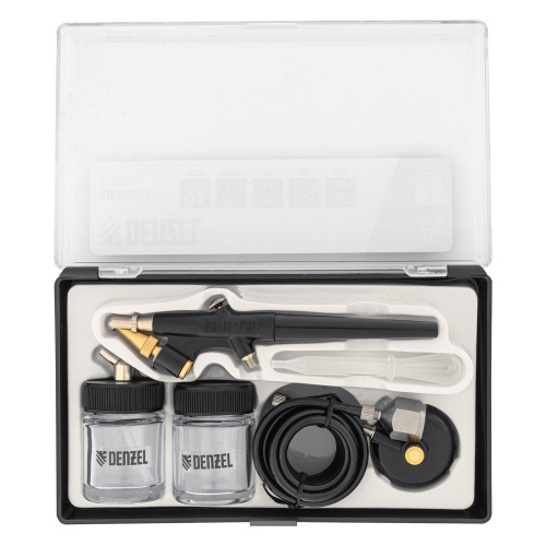 Аэрограф с нижним бачком AB2, 0,8 мм, 22 мл, 11 л/мин Denzel по ценам производителя в Краснодаре с доставкой по всей России