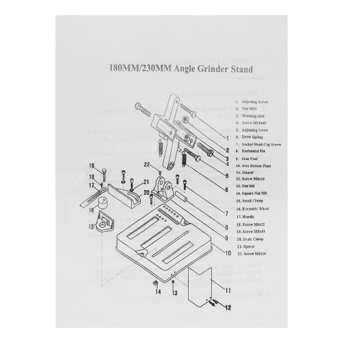 Станок для крепления УШМ COS-230 Sparta по ценам производителя в Краснодаре с доставкой по всей России