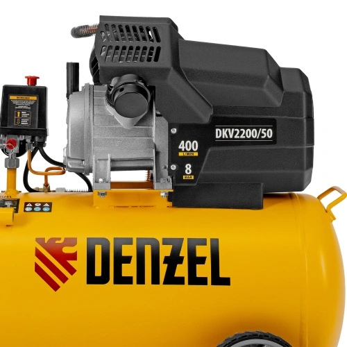 Компрессор воздушный DKV2200/50, Х-PRO 2.2 кВт, 400 л/мин, 50 л Denzel по ценам производителя в Краснодаре с доставкой по всей России