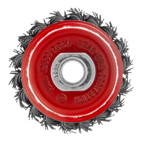 Щетка для УШМ, 75 мм, М14, "чашка", крученая проволока 0.8 мм Matrix по ценам производителя в Краснодаре с доставкой по всей России