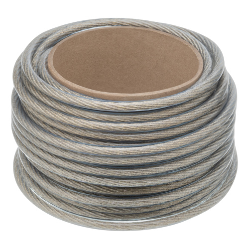 Трос металлополимерный прозрачный ПР-8.0, толщина 8.0 мм, моток 20 метров Сибртех по ценам производителя в Краснодаре с доставкой по всей России