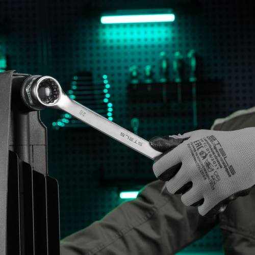 Ключ комбинированный, 28 мм, CrV, матовый хром Stels по ценам производителя в Краснодаре с доставкой по всей России