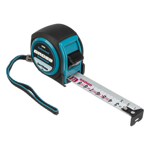 Рулетка Komfortabel 5 м х 25 мм,обрезиненный корпус Gross по ценам производителя в Краснодаре с доставкой по всей России