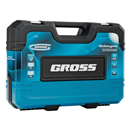 Набор инструментов, 1/4", 1/2", CrV, 120 зубьев, 76 предметов Gross по ценам производителя в Краснодаре с доставкой по всей России