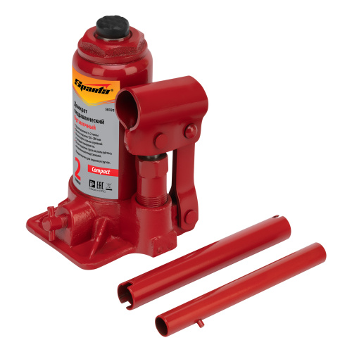 Домкрат гидравлический бутылочный 2 т, h подъема 150-280 мм Sparta Compact по ценам производителя в Краснодаре с доставкой по всей России