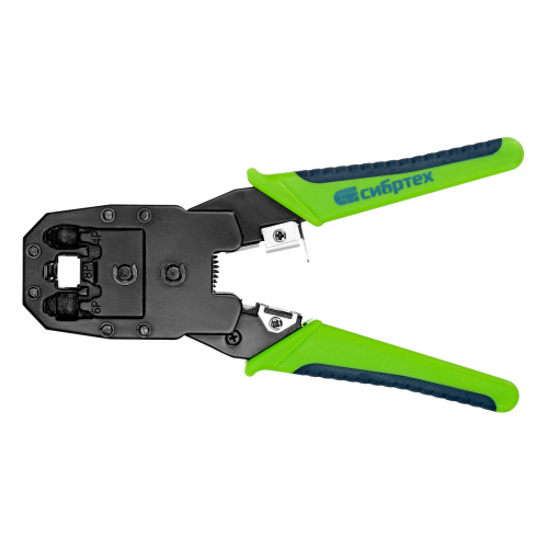 Клещи для обжима телефонных и компьютерных клемм 4P, 6P, 8P, функция обрезания проводов Сибртех по ценам производителя в Краснодаре с доставкой по всей России