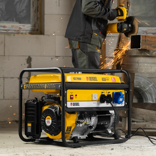 Генератор бензиновый GE 7900, 6.5 кВт, 220 В/50 Гц, 25 л, ручной пуск Denzel по ценам производителя в Краснодаре с доставкой по всей России