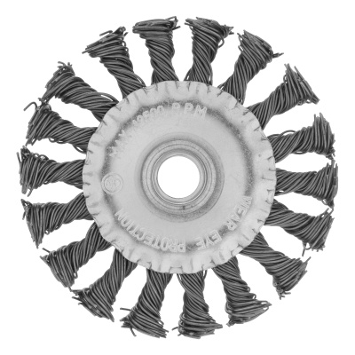 Щетка для УШМ 100 мм, М14, плоская, крученая проволока 0.8 мм Matrix по ценам производителя в Краснодаре с доставкой по всей России