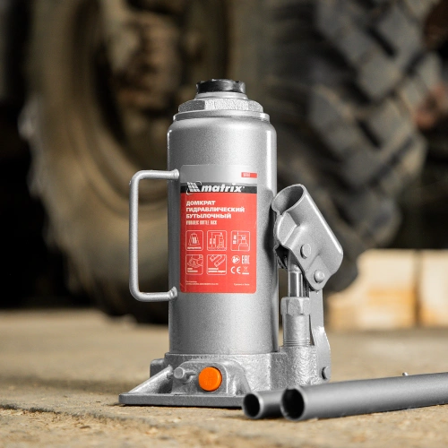 Домкрат гидравлический бутылочный, 10 т, h подъема 230-460 мм Matrix по ценам производителя в Краснодаре с доставкой по всей России