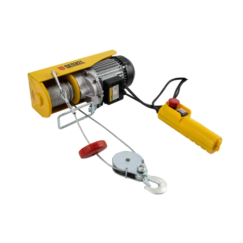 Тельфер электрический TF-800, 0.8 т, 1300 Вт, высота 12 м, 8 м/мин Denzel по ценам производителя в Краснодаре с доставкой по всей России