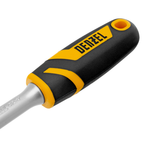 Ключ-трещотка 3/8", 90 зубьев, с быстрым сбросом, CrV Denzel по ценам производителя в Краснодаре с доставкой по всей России