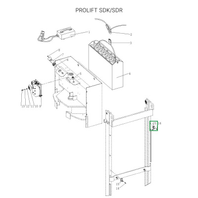 Концевой выключатель двигателя подъема для штабелеров  SDR/SDK по ценам производителя в Краснодаре с доставкой по всей России