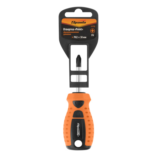 Отвертка "Point", PH2 х 38 мм, CS, двухкомпонентная рукоятка Sparta по ценам производителя в Краснодаре с доставкой по всей России