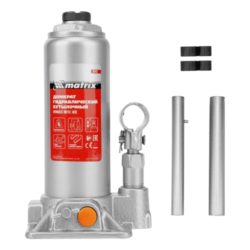 Домкрат гидравлический бутылочный, 4 т, h подъема 194-372 мм Matrix по ценам производителя в Краснодаре с доставкой по всей России