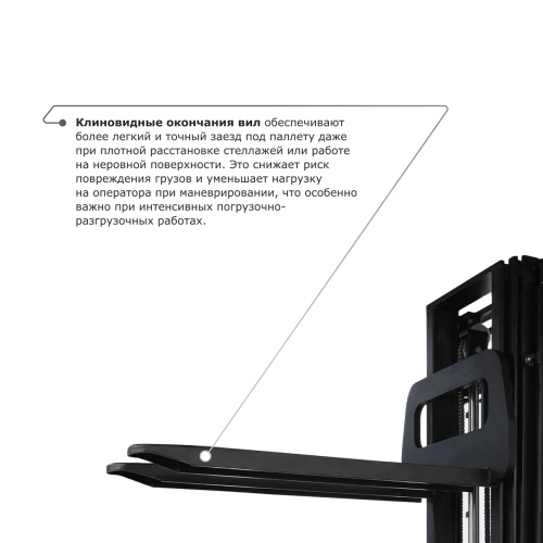 Самоходный электроштабелер PROLIFT M2 SDR 1550S со свободным подъемом по ценам производителя в Краснодаре с доставкой по всей России