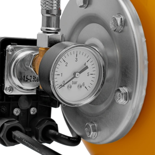 Насосная станция PS800X, 800 Вт, 3200 л/ч, ресивер 24 л, подъем 38 м, нержавейка Denzel по ценам производителя в Краснодаре с доставкой по всей России