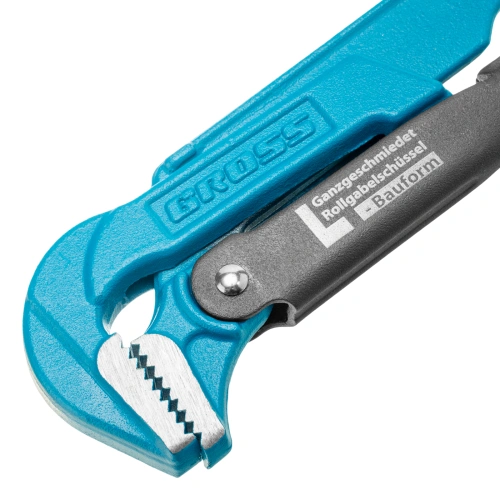 Ключ трубный рычажный 1, №1, цельнокованый, CrV, тип "L" Gross по ценам производителя в Краснодаре с доставкой по всей России