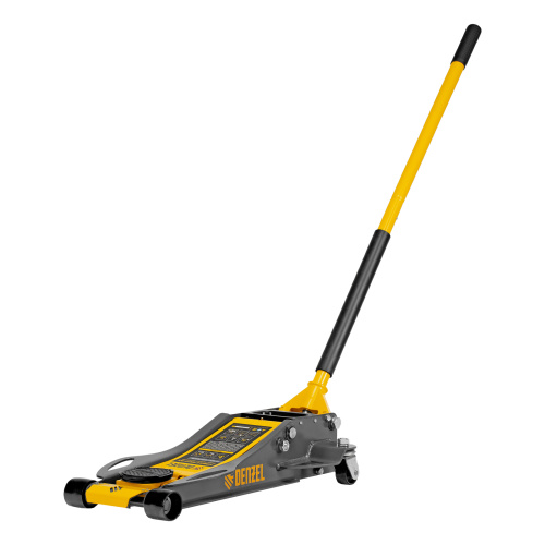 Домкрат гидравлический подкатной, 3 т, 75-500 мм, быстрый подъем, низкий подхват, проф. Denzel по ценам производителя в Краснодаре с доставкой по всей России