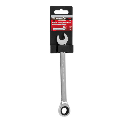 Ключ комбинированный трещоточный, 12 мм, CrV, зеркальный хром Matrix Professional по ценам производителя в Краснодаре с доставкой по всей России