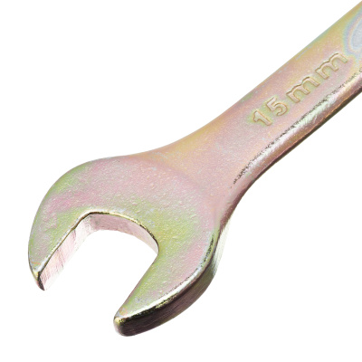 Ключ комбинированный, 15 мм, желтый цинк Сибртех по ценам производителя в Краснодаре с доставкой по всей России