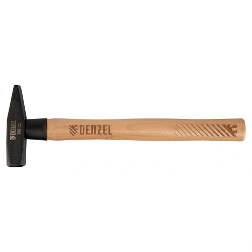 Молоток слесарный, 300 г, кованый квадратный боек, буковая рукоятка Denzel по ценам производителя в Краснодаре с доставкой по всей России