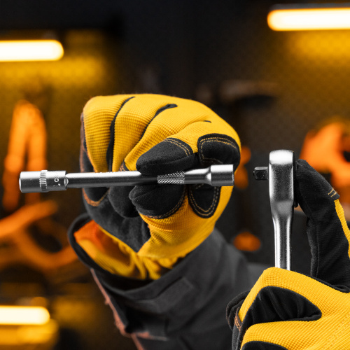 Ключ-трещотка 1/4", 90 зубьев, с быстрым сбросом, CrV Denzel по ценам производителя в Краснодаре с доставкой по всей России