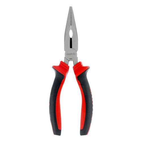 Длинногубцы прямые, 160 мм, хром-ванадий, двухкомпонентные рукоятки Matrix по ценам производителя в Краснодаре с доставкой по всей России