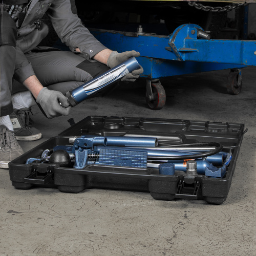 Растяжка гидравлическая, 10 т, набор из 17 предметов, 7 сменных насадок, в пластиковом кейсе Stels по ценам производителя в Краснодаре с доставкой по всей России