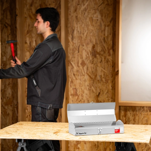 Ящик для инструмента, 410 х 154 х 95 мм, металлический Matrix по ценам производителя в Краснодаре с доставкой по всей России