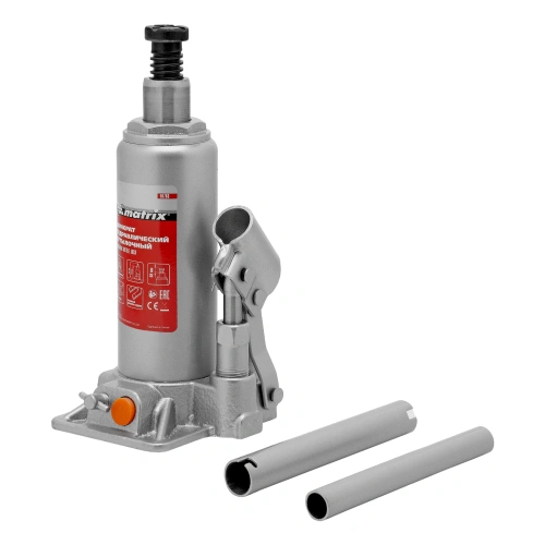 Домкрат гидравлический бутылочный, 4 т, h подъема 194-372 мм Matrix по ценам производителя в Краснодаре с доставкой по всей России