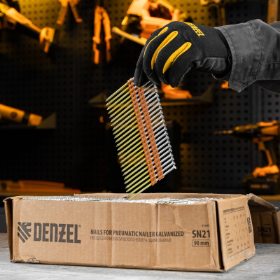 Гвозди для пнев. нейлера (оцинк.) длина - 90 мм, диам. - 3,05 мм, 2000 шт. Denzel по ценам производителя в Краснодаре с доставкой по всей России
