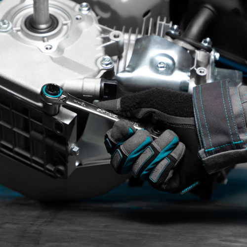 Набор ключей накидных с трещоткой, 8-19 мм, 2 шт, многоразмерные, реверсивные, CrV Gross по ценам производителя в Краснодаре с доставкой по всей России