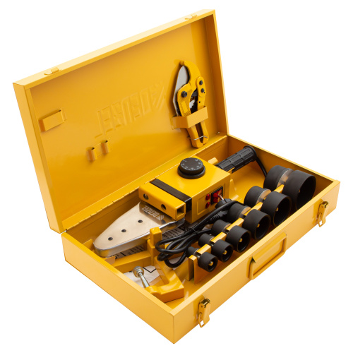 Аппарат для сварки пластиковых труб DWP-1500, 1500 Вт, 260-300 град, комплект насадок, 20-63 мм Denzel по ценам производителя в Краснодаре с доставкой по всей России