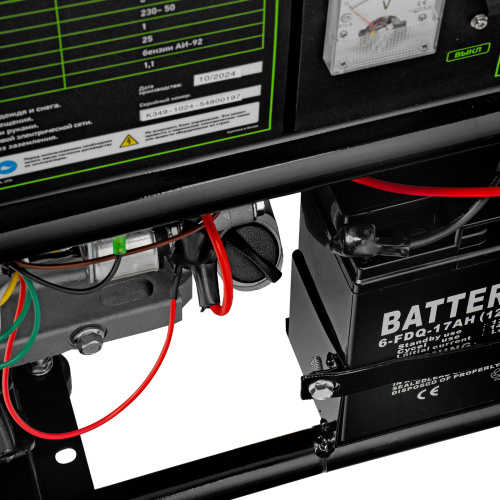 Генератор бензиновый БС-6500Э, 5.5 кВт, 230В, четырехтактный, 25 л, электростартер Сибртех по ценам производителя в Краснодаре с доставкой по всей России