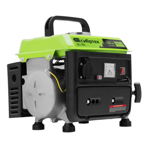 Генератор бензиновый БС-950, 0.8 кВт, 230 В, 2-х тактный, 4 л, ручной стартер Сибртех по ценам производителя в Краснодаре с доставкой по всей России