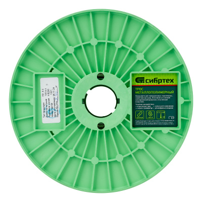 Трос металлополимерный прозрачный ПР-5.0, толщина 4.0 мм, катушка 100 метров Сибртех по ценам производителя в Краснодаре с доставкой по всей России