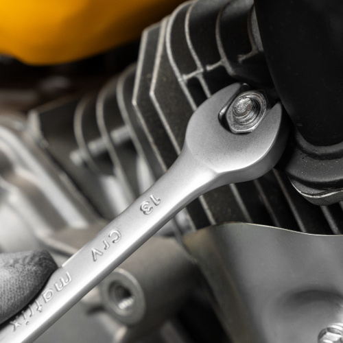 Набор ключей комбинированных, 6-22 мм, 12 шт, CrV, матовый хром Matrix по ценам производителя в Краснодаре с доставкой по всей России