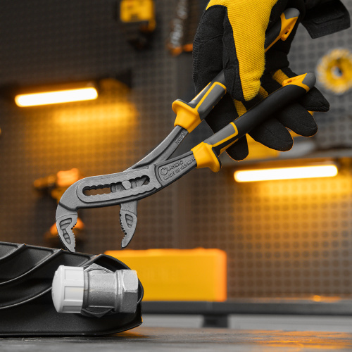 Клещи переставные, трехкомпонентные рукоятки 240 мм Denzel по ценам производителя в Краснодаре с доставкой по всей России