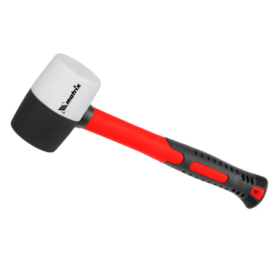 Киянка резиновая, 225 г, черно-белая резина, фибергласовая рукоятка Matrix по ценам производителя в Краснодаре с доставкой по всей России