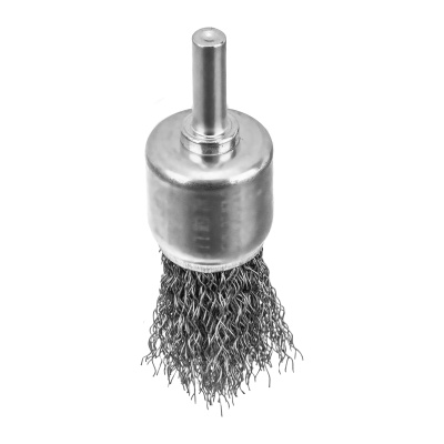 Набор щеток для дрели, 2 Плоские 50-75мм, 3 Чашки 25-50-75мм, шпилька,  нерж.вит. проволока Denzel по ценам производителя в Краснодаре с доставкой по всей России