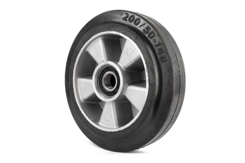 Колесо резиновое 200х50 мм с подшипником для тележек гидравлических BF/WB/RHP/BFS по ценам производителя в Краснодаре с доставкой по всей России