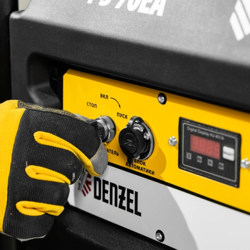 Генератор бензиновый PS 70 EA, 7.0 кВт, 230 В, 25 л, коннектор автоматики, электростартер Denzel по ценам производителя в Краснодаре с доставкой по всей России